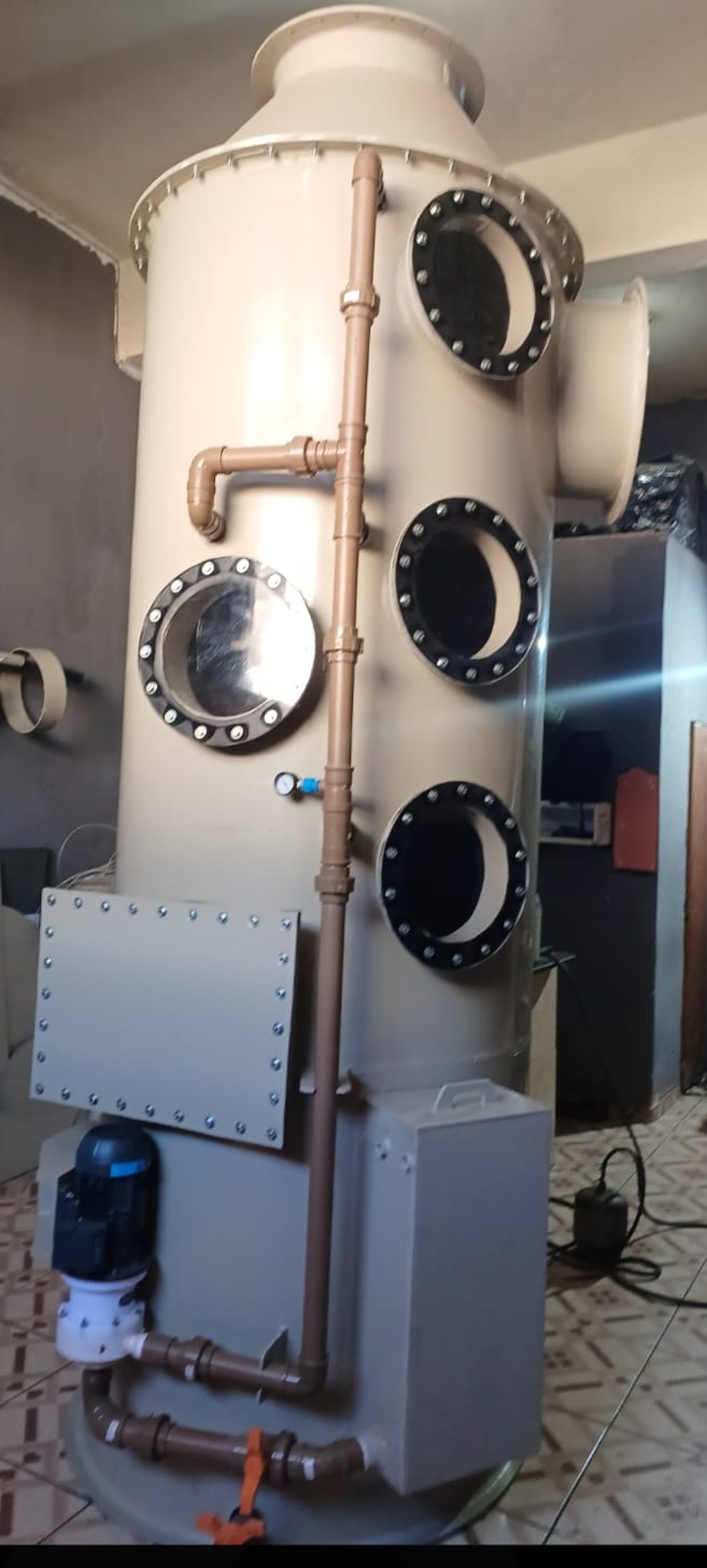 Lavador de gases em polipropileno